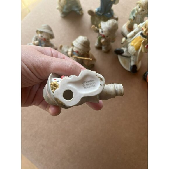 VTG Clown Ceramic Figurines Lot (10) Lil vegabond Originals By Erika Enesco Used - Picture 8 of 8